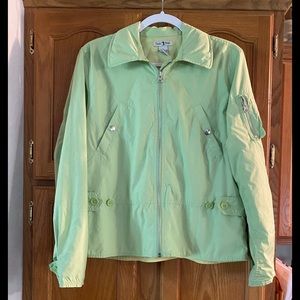 Duck Head Rain/Windbreaker, Size Large, lime green. Like new condition.
